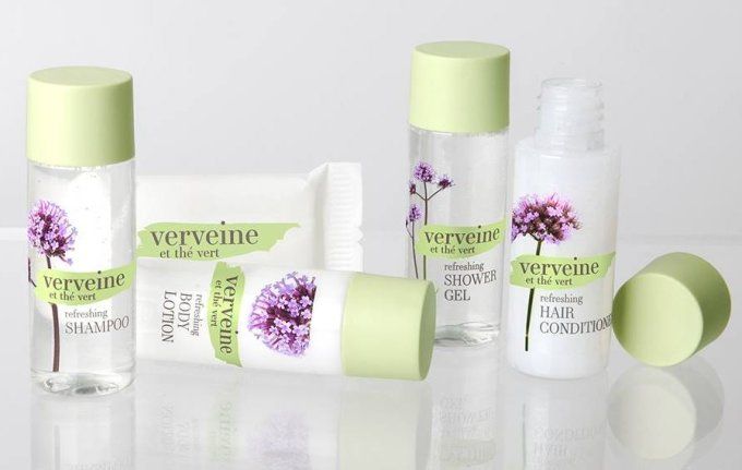 Verveine savon d'invité 20g + gel douche 30ml - Sac organza