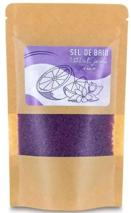 Sels de bain violet 250g